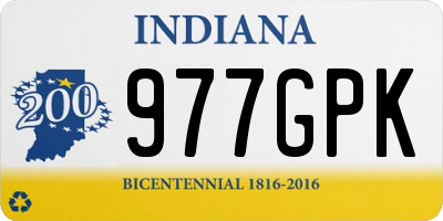 IN license plate 977GPK