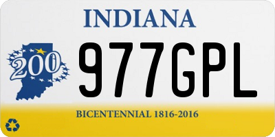 IN license plate 977GPL