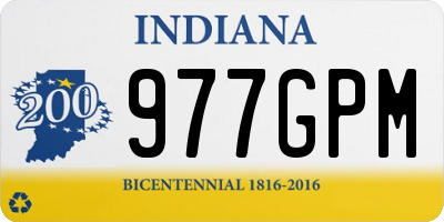 IN license plate 977GPM