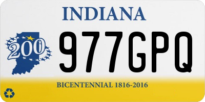 IN license plate 977GPQ