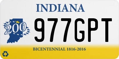 IN license plate 977GPT