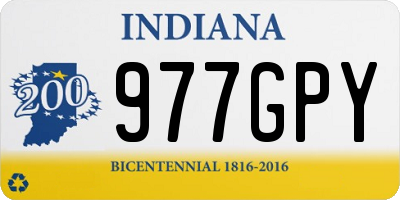 IN license plate 977GPY