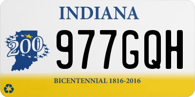 IN license plate 977GQH