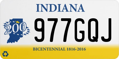 IN license plate 977GQJ