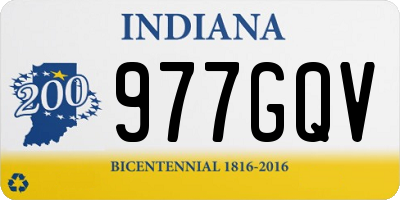 IN license plate 977GQV