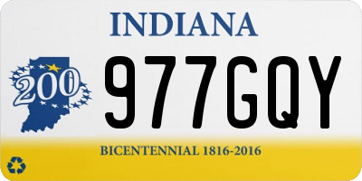 IN license plate 977GQY