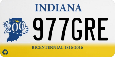 IN license plate 977GRE