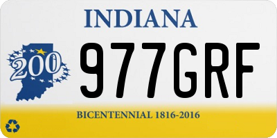 IN license plate 977GRF