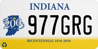 IN license plate 977GRG
