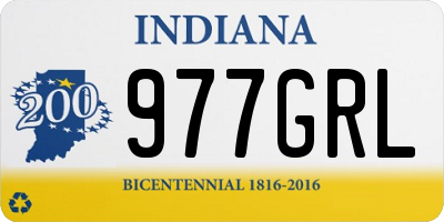IN license plate 977GRL