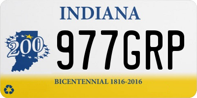 IN license plate 977GRP