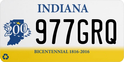 IN license plate 977GRQ