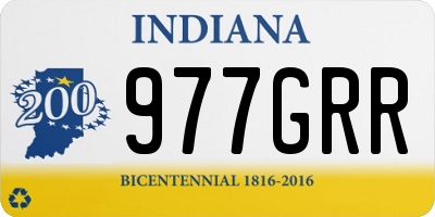 IN license plate 977GRR