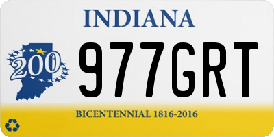 IN license plate 977GRT