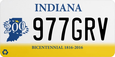 IN license plate 977GRV