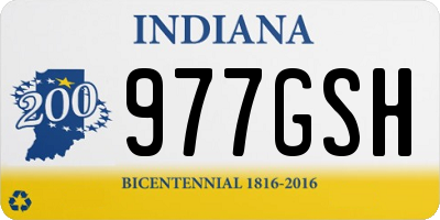 IN license plate 977GSH