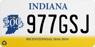 IN license plate 977GSJ