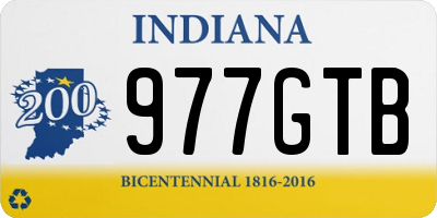 IN license plate 977GTB
