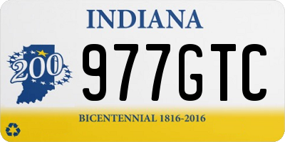IN license plate 977GTC