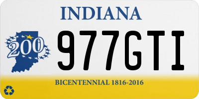 IN license plate 977GTI