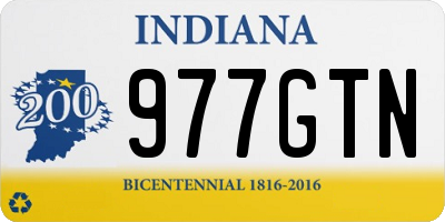 IN license plate 977GTN