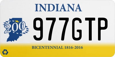 IN license plate 977GTP