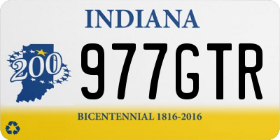 IN license plate 977GTR
