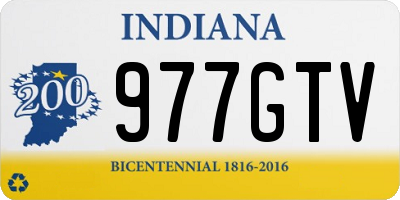 IN license plate 977GTV