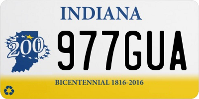 IN license plate 977GUA
