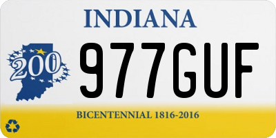 IN license plate 977GUF