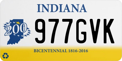 IN license plate 977GVK