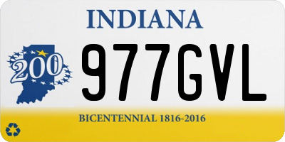 IN license plate 977GVL