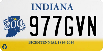IN license plate 977GVN