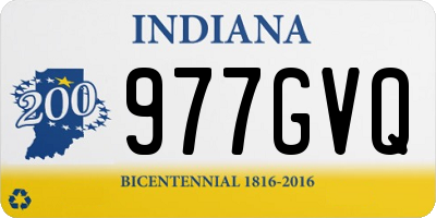 IN license plate 977GVQ