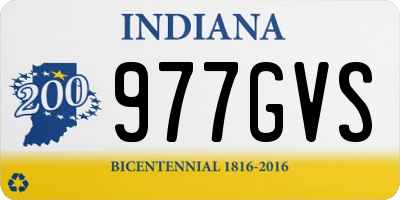 IN license plate 977GVS