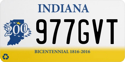 IN license plate 977GVT