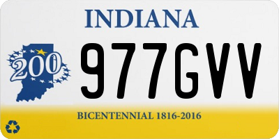 IN license plate 977GVV