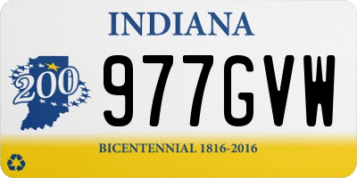 IN license plate 977GVW