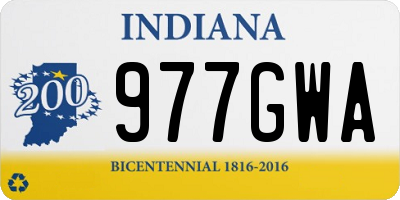 IN license plate 977GWA