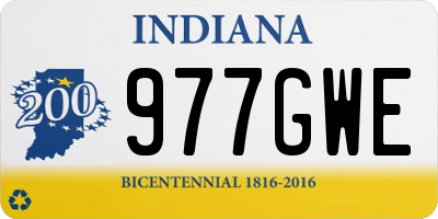 IN license plate 977GWE