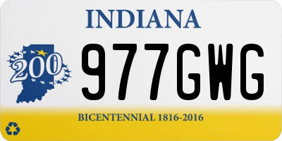 IN license plate 977GWG