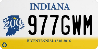 IN license plate 977GWM