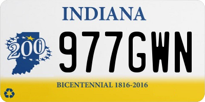 IN license plate 977GWN