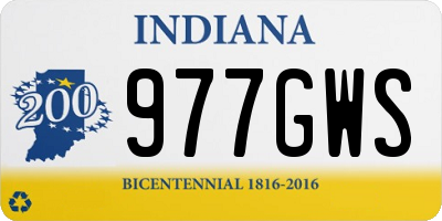 IN license plate 977GWS