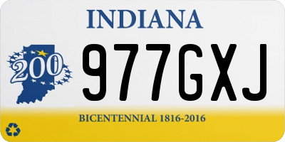 IN license plate 977GXJ