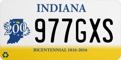 IN license plate 977GXS