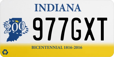 IN license plate 977GXT