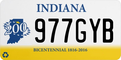 IN license plate 977GYB