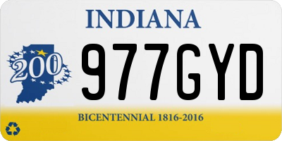 IN license plate 977GYD