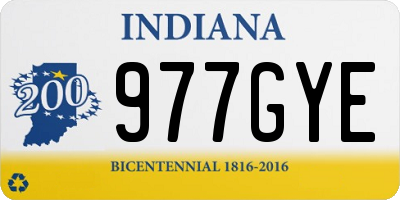 IN license plate 977GYE